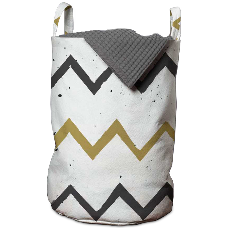 Корзина Chevron Basket Белый Горчичный Графит Корзина Chevron Basket Белый Горчичный Графит в Красноярске | Loft Concept