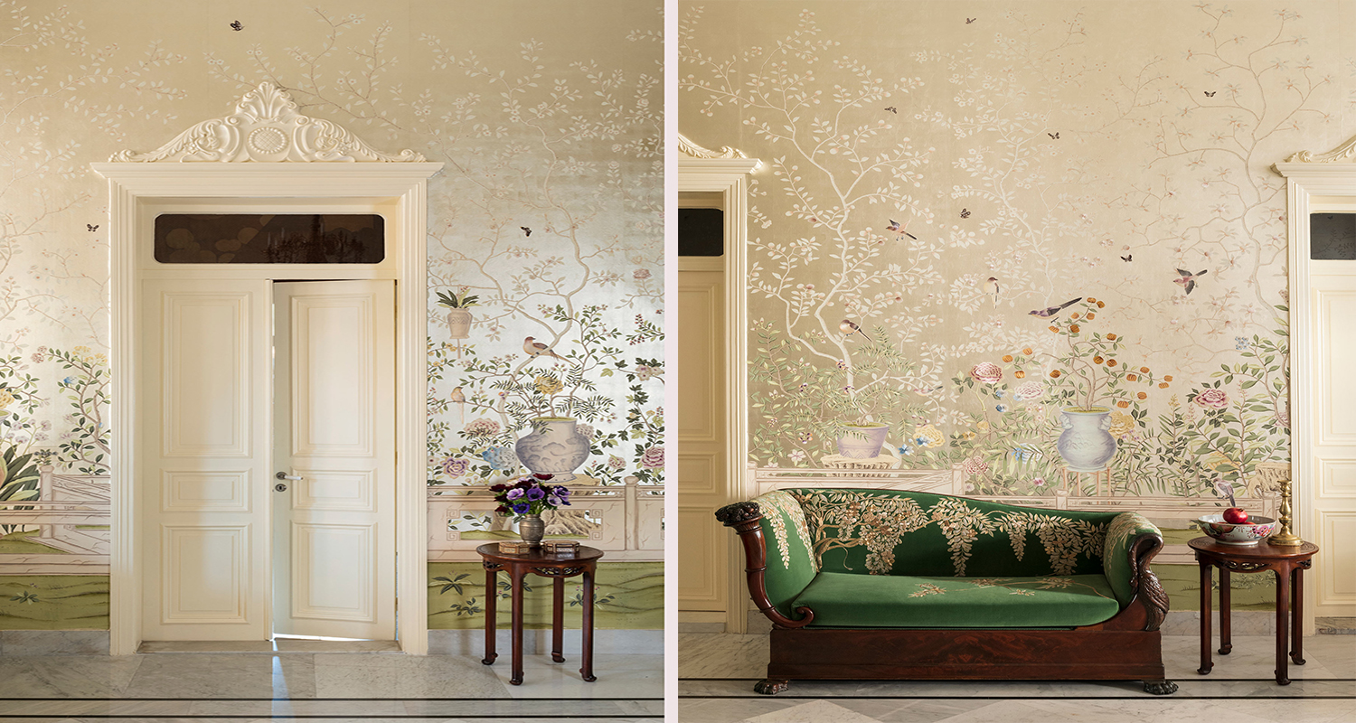 Обои ручная роспись Temple Newsam Tarnished Silver - фото №2