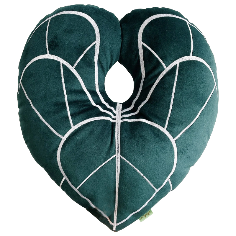 Декоративная подушка Botanical Cushion Anthurium Зеленый Белый Декоративная подушка Botanical Cushion Anthurium Зеленый Белый в Красноярске | Loft Concept
