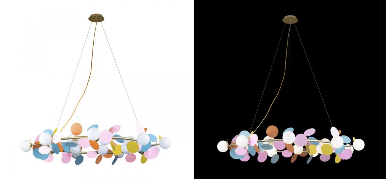 Люстра MATISSE Chandelier circle multicolor диаметр 130 - фото №1