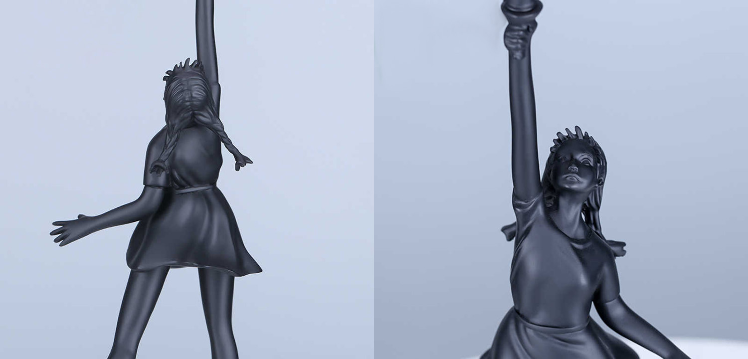 Статуэтка Flying Balloons Girl black - фото