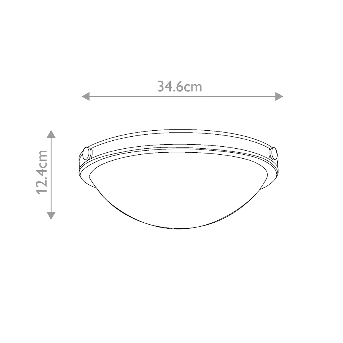 Потолочный светильник цвета латунь с полусферическим матовым белым плафоном Hinkley в Красноярске