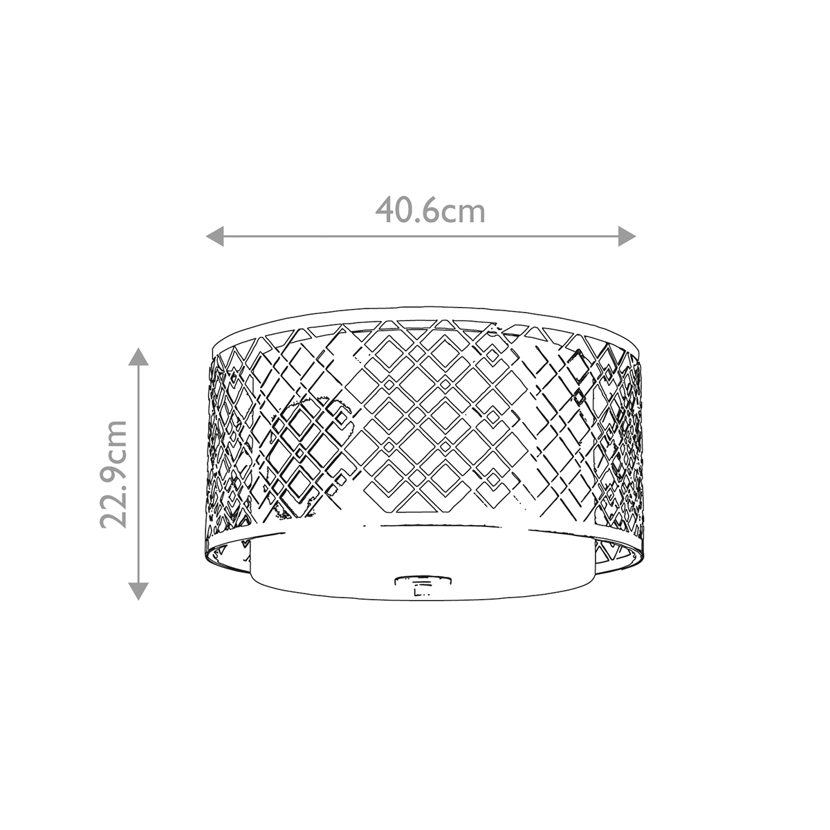 Потолочный светильник золотого цвета с каркасом в виде геометрических ромбов Elstead Lighting в Красноярске