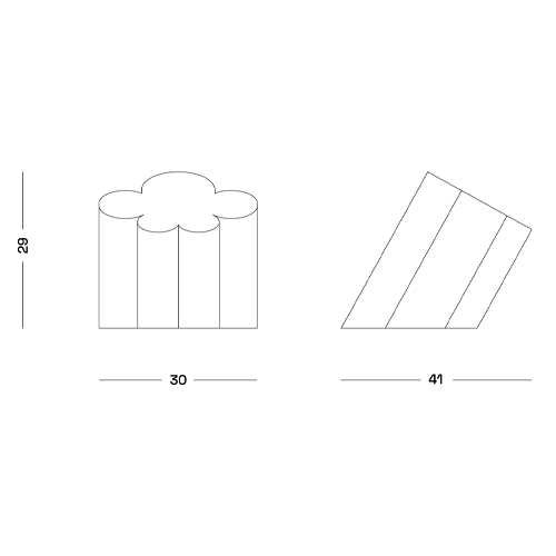 Настольная дизайнерская лампа Poltronova Passiflora Yellow Table Lamp в Красноярске