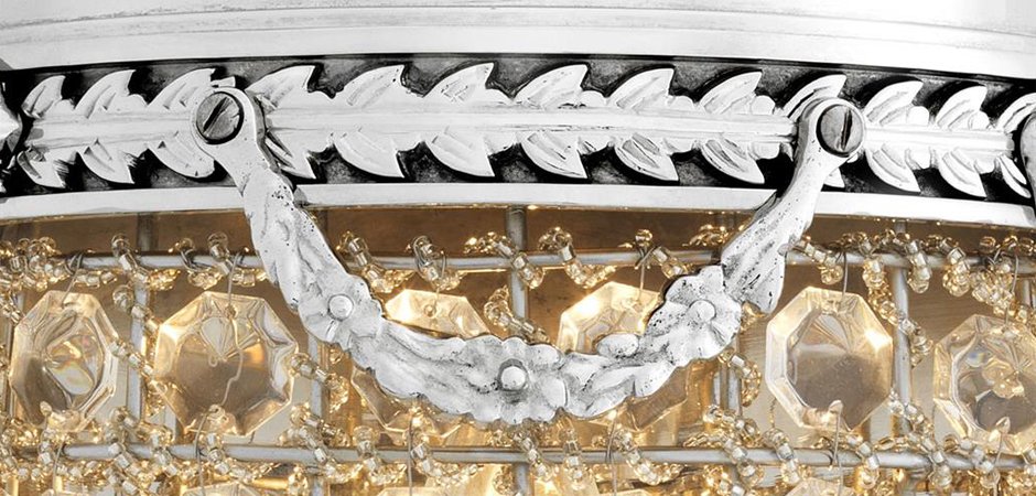 Бра Eichholtz Wall Lamp Emperor Nickel - Loft-Concept в Красноярске