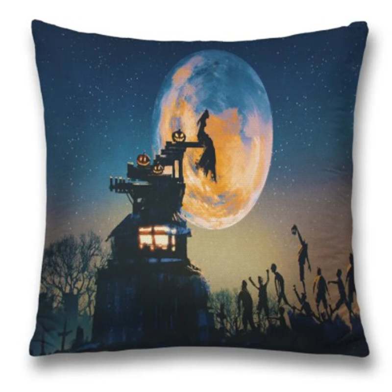 Подушка Halloween Rise Zombie Черный Синий Подушка Halloween Rise Zombie Черный Синий в Красноярске | Loft Concept