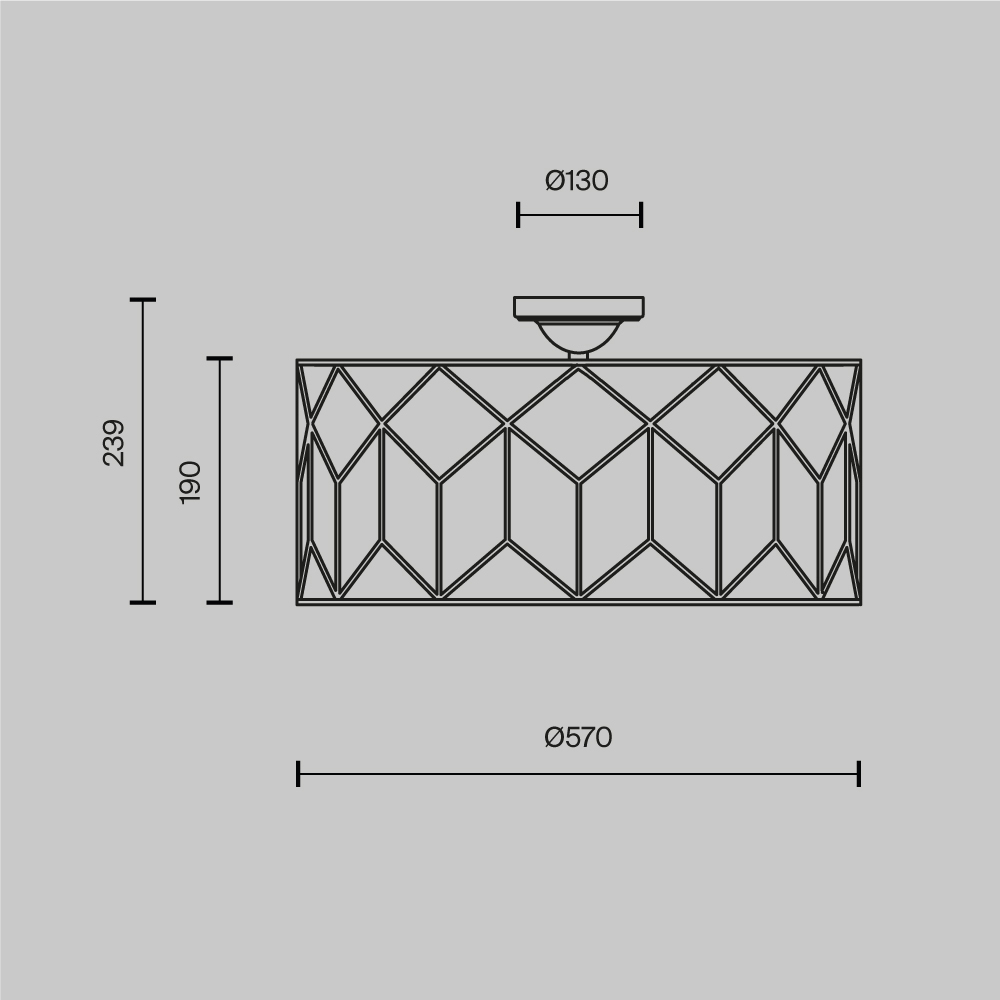 Потолочный светильник Messina Е27 в Красноярске
