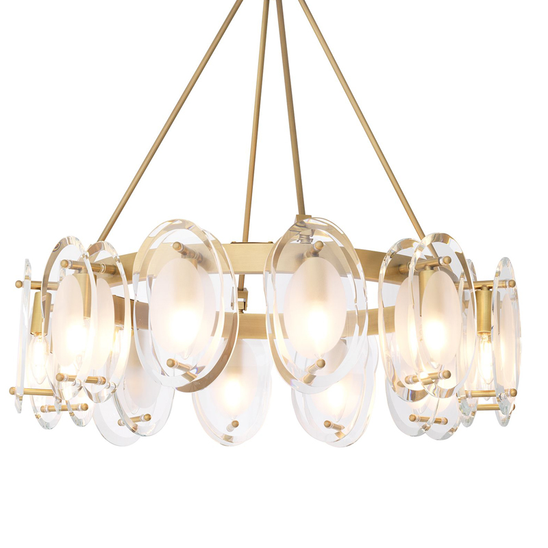 Люстра Eichholtz Chandelier Sublime Латунь Античная полированная Прозрачный Люстра Eichholtz Chandelier Sublime Латунь Античная полированная Прозрачный в Красноярске | Loft Concept