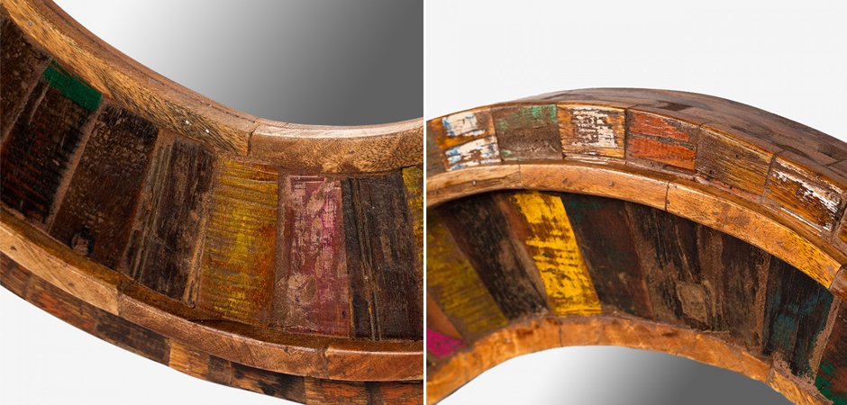 Зеркало Antique Wood Circle - фото №1