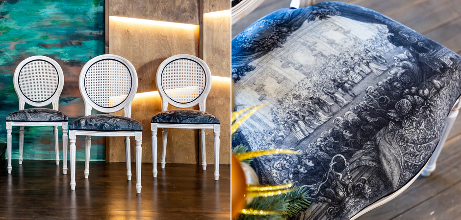 Стул с ротанговой спинкой Palace Gardens Stool - Loft-Concept в Красноярске