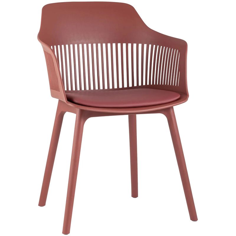 Стул Crocus Chair Терракотовый цвет Подушка эко-кожа Терракотовый в Красноярске | Loft Concept 