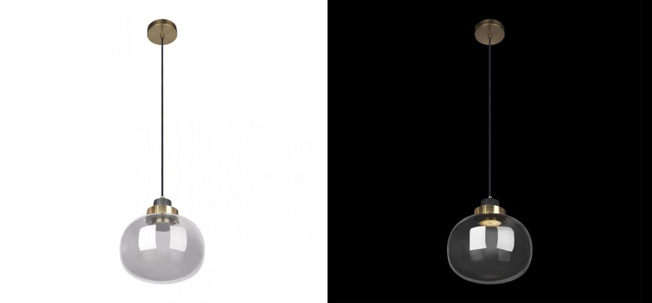 Подвесной светильник Light Vessel Серое стекло диаметр 21 - фото