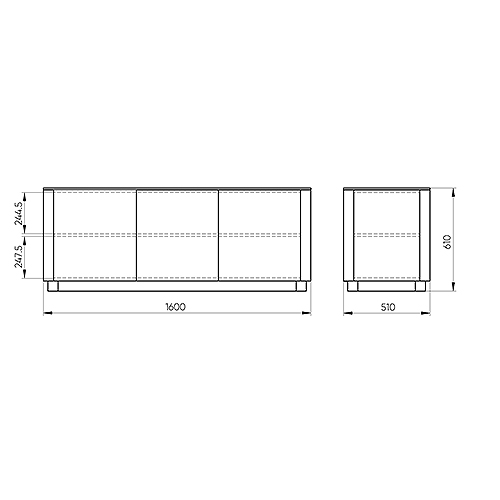 Тумба белая с 3-мя дверцами Tammi  в Красноярске