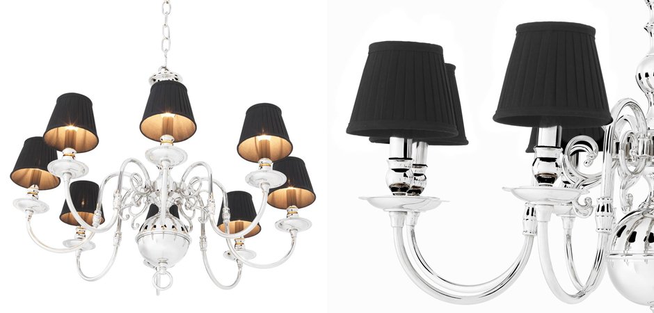 Люстра Eichholtz Chandelier Bourbon Nickel - Loft-Concept в Красноярске