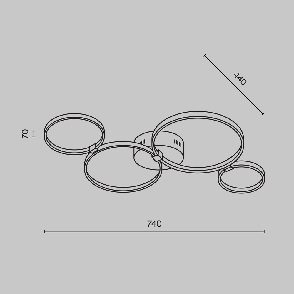 Потолочный светильник Olympia 3000-4000К 39Вт в Красноярске