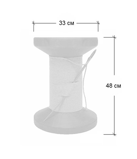 Дизайнерский табурет Thread Reel Wooden Stool в Красноярске