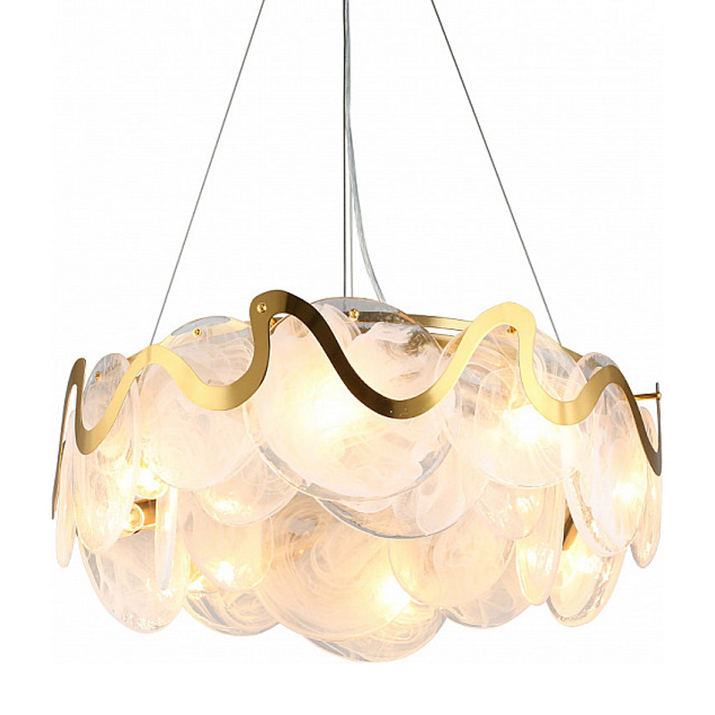 Круглая люстра Daren Lighting Белый Золотой Круглая люстра Daren Lighting Белый Золотой в Красноярске | Loft Concept