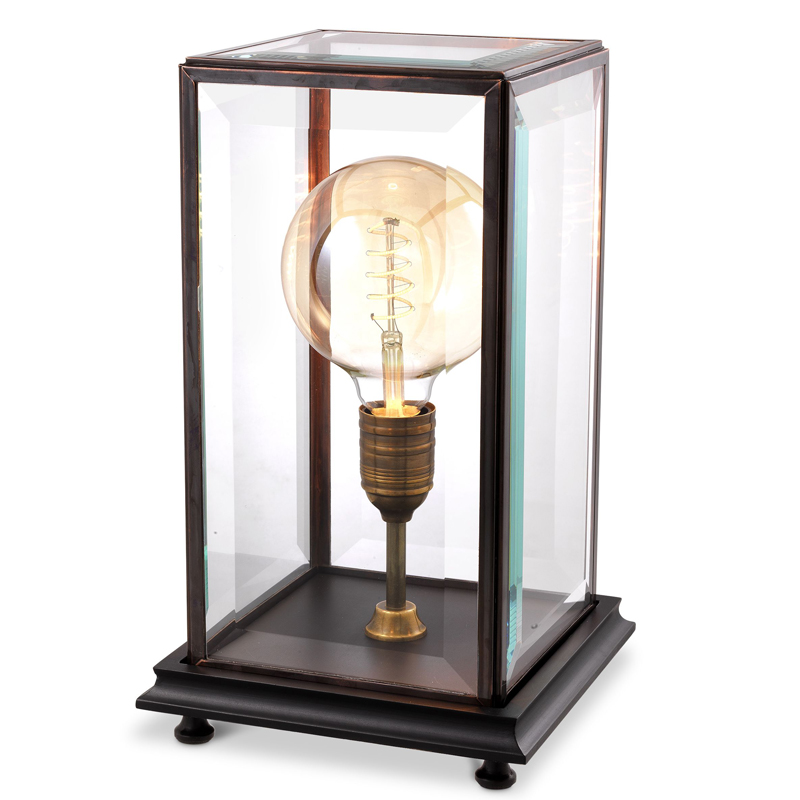 Настольная лампа Eichholtz Table Lamp Easton Черный Бронза Прозрачный Настольная лампа Eichholtz Table Lamp Easton Черный Бронза Прозрачный в Красноярске | Loft Concept
