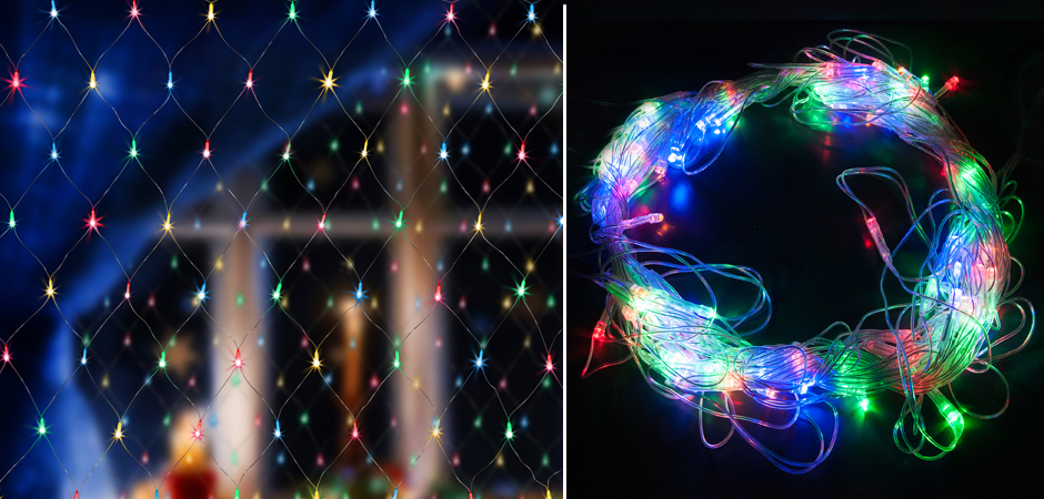 Гирлянда-Сетка Цветные светодиоды - Loft-Concept в Красноярске