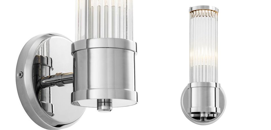 Бра Wall Lamp Claridges Single Nickel Бра Wall Lamp Claridges Single Nickel - Loft-Concept в Красноярске