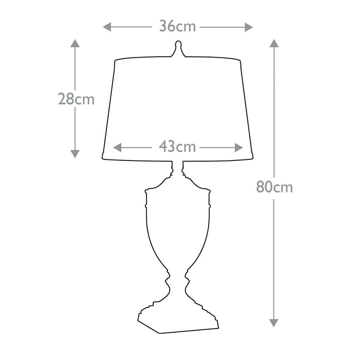 Настольная лампа со тканевым абажуром и прозрачным ребристым стеклянным основанием Quoizel в Красноярске