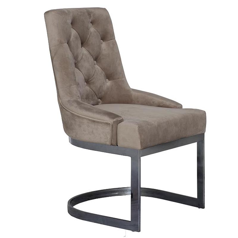 Стул Famos Chair gray Бежево-серый Графит Стул Famos Chair gray Бежево-серый Графит в Красноярске | Loft Concept