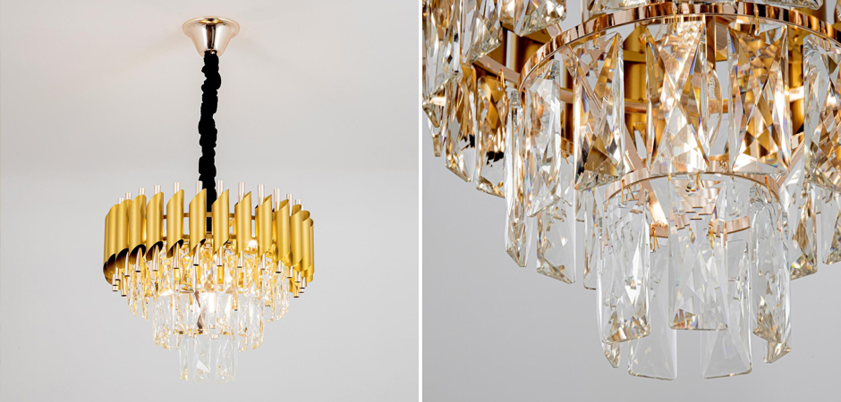 Многоярусная люстра Empire Crystal Gold&Silver - фото №1