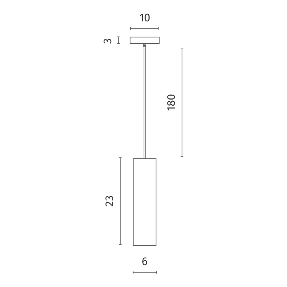 Подвесной светильник в форме цилиндра Douro Light белый мрамор в Красноярске