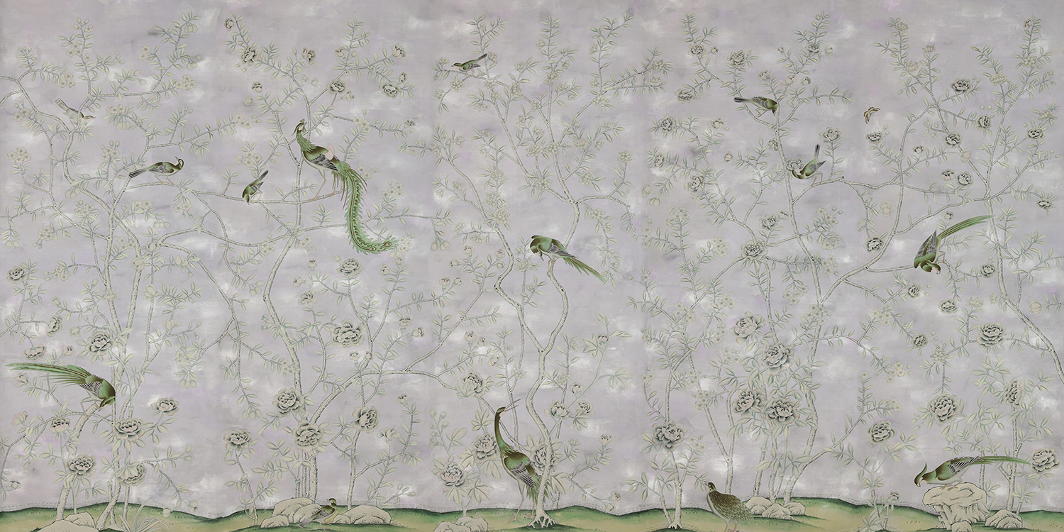 Обои ручная роспись Chatsworth Lilac - фото