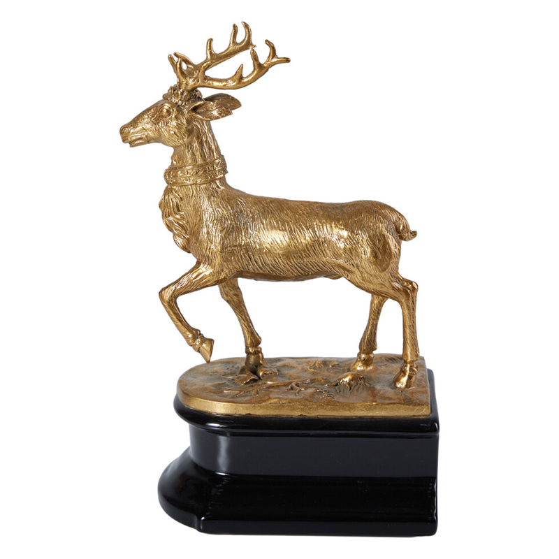 Держатель для книг в виде оленя из фарфора и бронзы Eden Garden porcelain and bronze Черный Бронза Держатель для книг в виде оленя из фарфора и бронзы Eden Garden porcelain and bronze Черный Бронза в Красноярске | Loft Concept