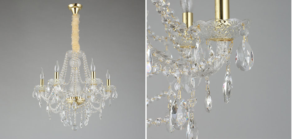 Хрустальная Люстра Tears Золотая  - Loft-Concept в Красноярске