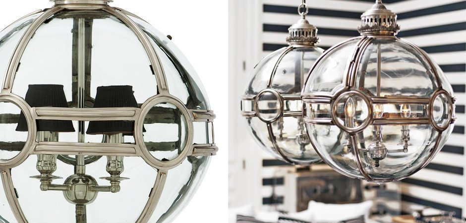 Люстра Lantern Hagerty Antique Silver - Loft-Concept в Красноярске