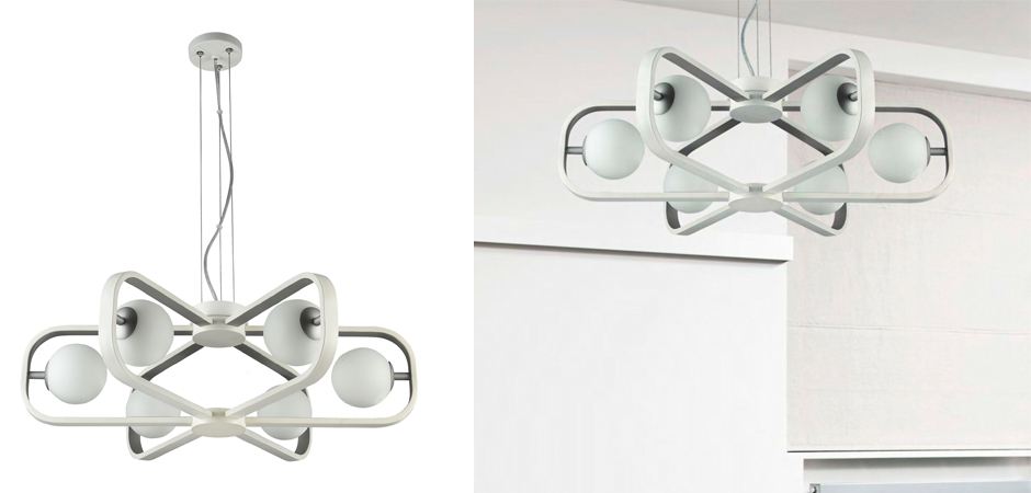 Люстра Michele Ball Chandelier Silver 6 Люстра Michele Ball Chandelier Silver 6 - Loft-Concept в Красноярске