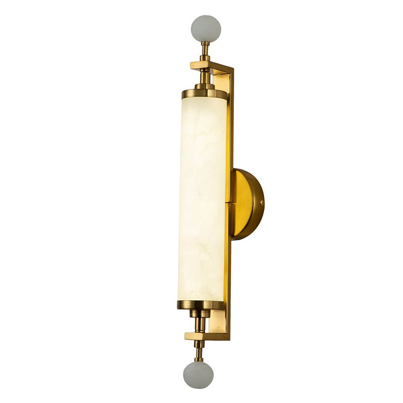 Бра Chantel Marble Wall Lamp S Латунь Белый в Красноярске | Loft Concept 