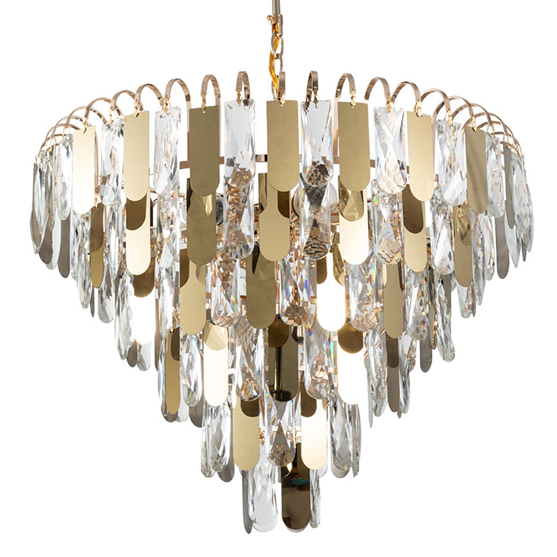 Люстра Beverly Chandelier 54 Золотой Прозрачный Люстра Beverly Chandelier 54 Золотой Прозрачный в Красноярске | Loft Concept