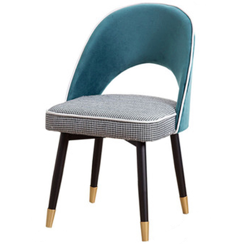 Стул Modern Chair Черно-белый Латунь Бирюзовый Стул Modern Chair Черно-белый Латунь Бирюзовый в Красноярске | Loft Concept