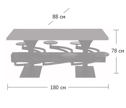 Обеденный стол Perrin Communal Table Loft Обеденный стол Perrin Communal Table Loft в Красноярске