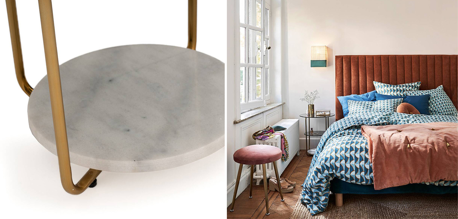 Приставной стол White Marble - фото