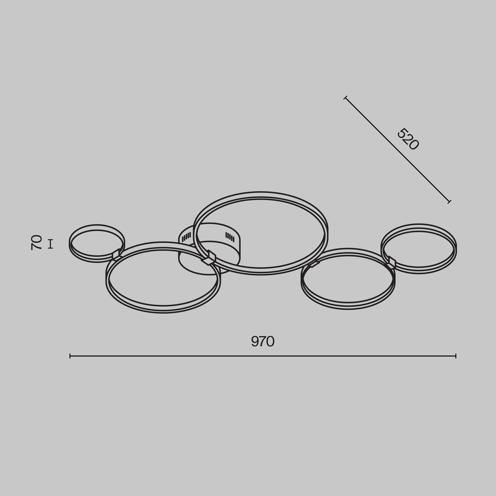 Потолочный светильник Olympia 3000-4000К 43Вт в Красноярске