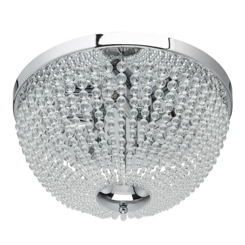 Потолочный светильник Virginia Clear Beads ceiling Chrome S Хром Прозрачное Стекло Потолочный светильник Virginia Clear Beads ceiling Chrome S Хром Прозрачное Стекло в Красноярске | Loft Concept