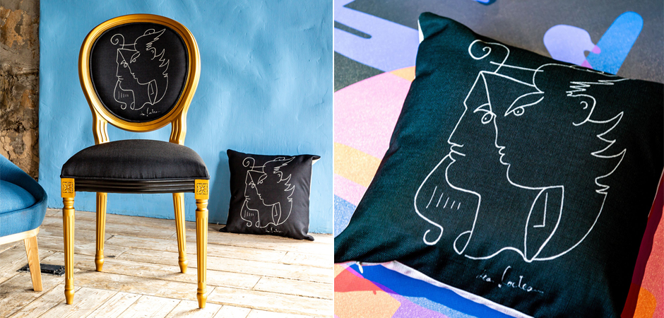 Декоративная подушка White Silhouette Orpheus Pillow Декоративная подушка White Silhouette Orpheus Pillow - Loft-Concept в Красноярске