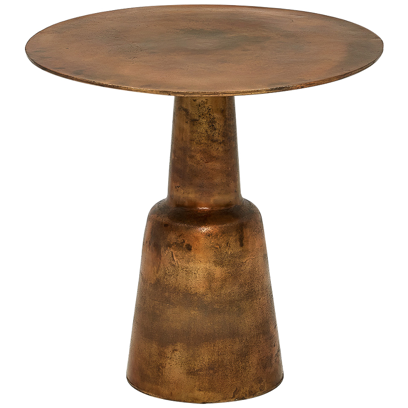 Обеденный стол Dining Table Round Vintage Copper Медь Обеденный стол Dining Table Round Vintage Copper Медь в Красноярске | Loft Concept