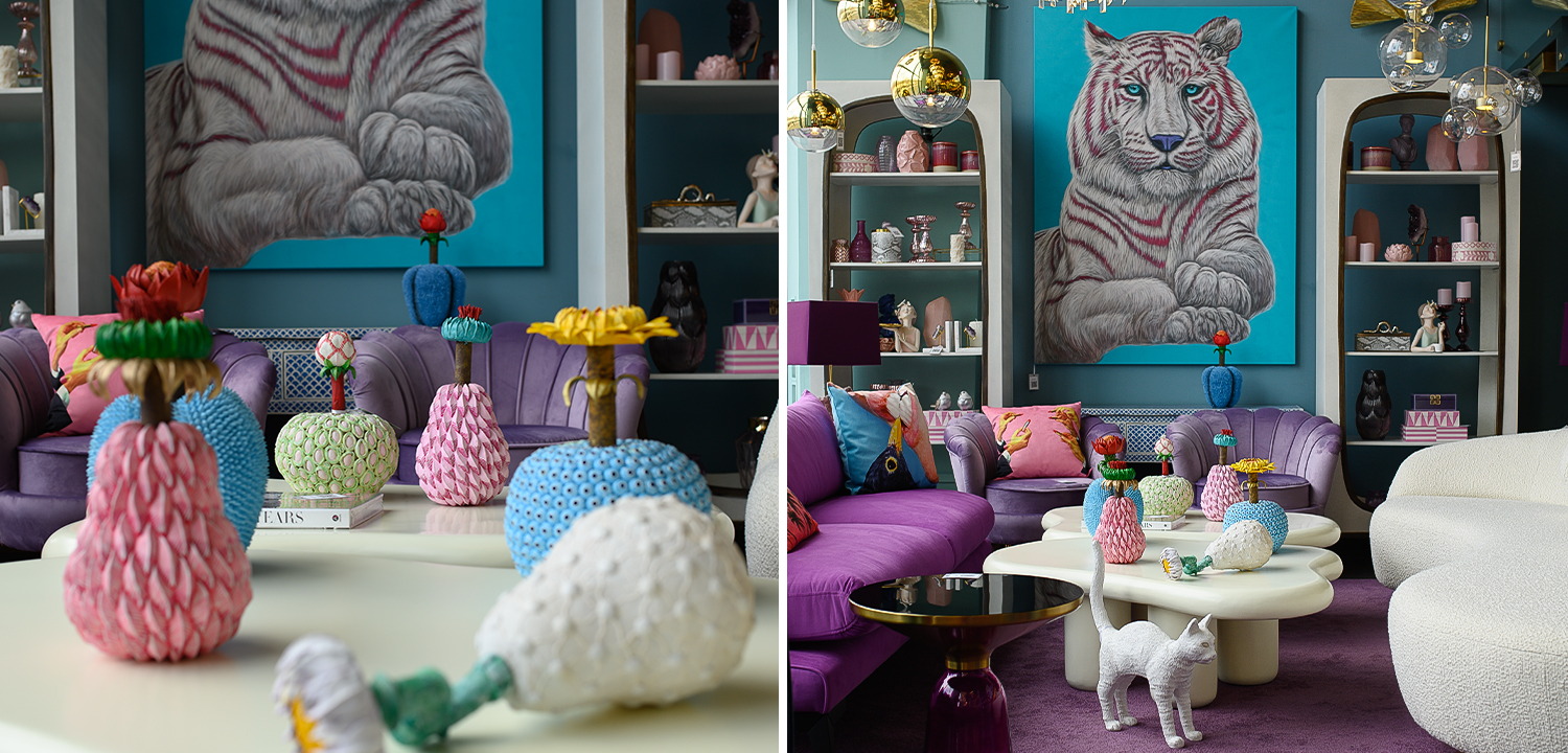 Статуэтка тропический фрукт Tropical Fruit blue - фото