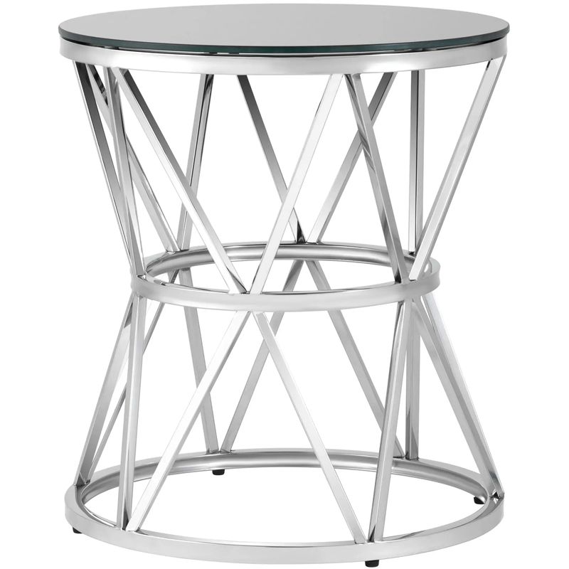 Стол приставной Beranger Collection Silver Серебряный Черный Стол приставной Beranger Collection Silver Серебряный Черный в Красноярске | Loft Concept