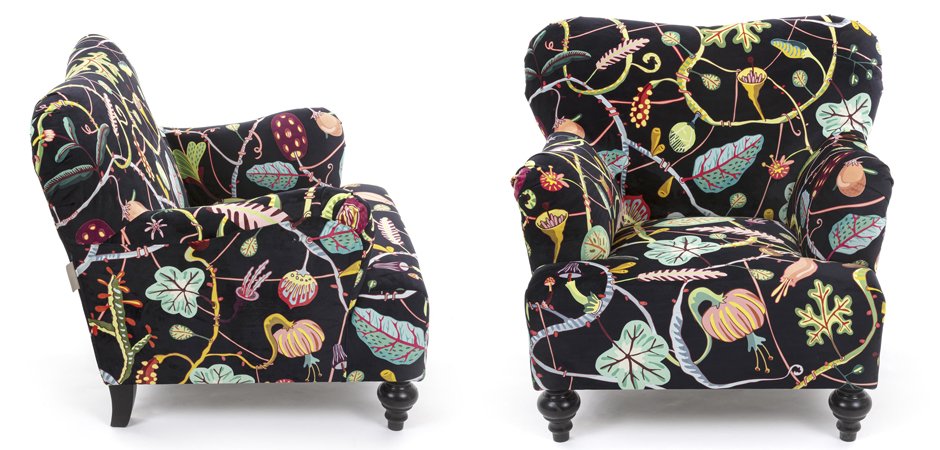 Кресло Seletti Armchair Botanical diva black Кресло Seletti Armchair Botanical diva black - Loft-Concept в Красноярске