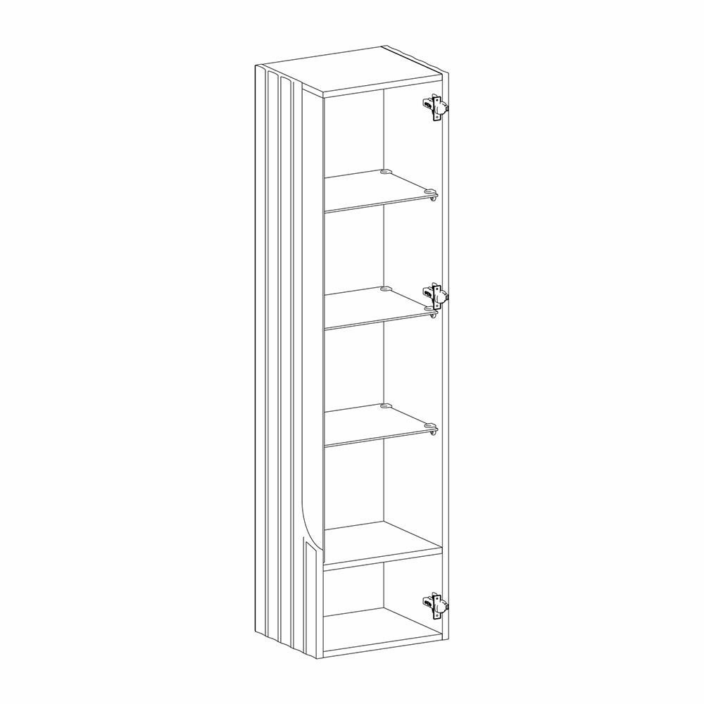 Витрина навесная Expanses of Beauty правое открывание в Красноярске