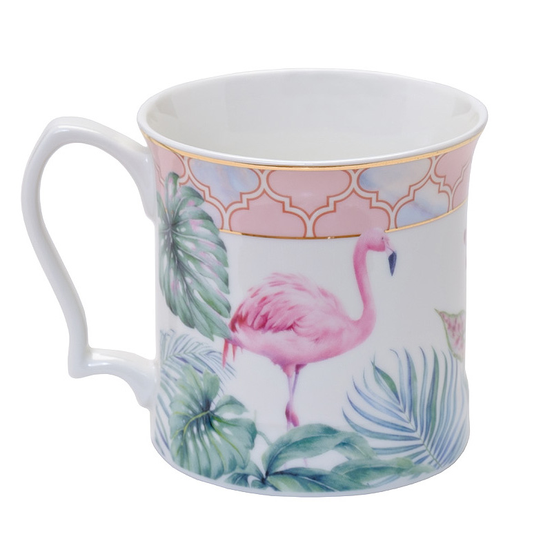 Кружка NATURE Pattern Flamingo Мульти в Красноярске | Loft Concept 