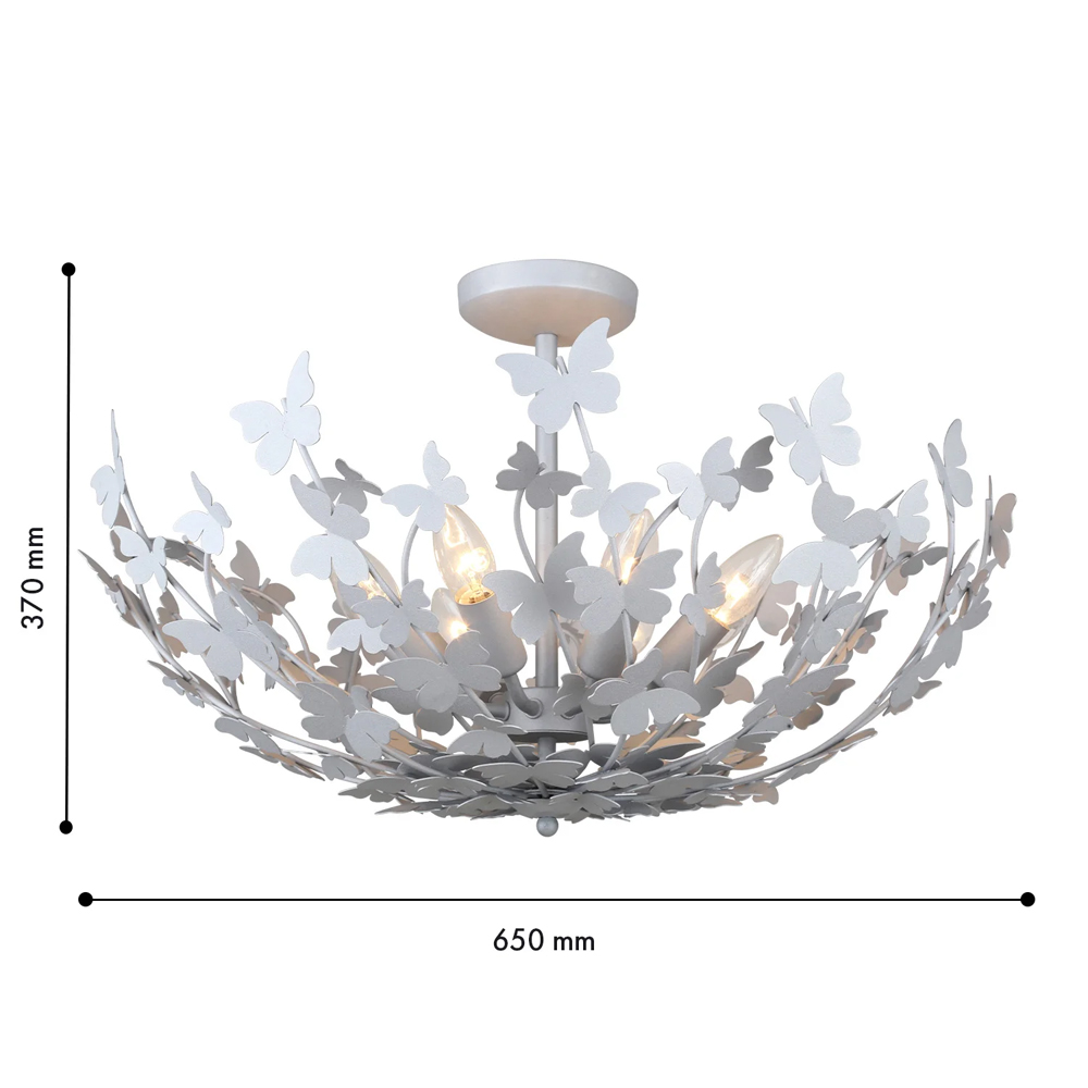 Потолочный светильник с абажуром оформленным в виде стаи бабочек Eternal Butterflies в Красноярске