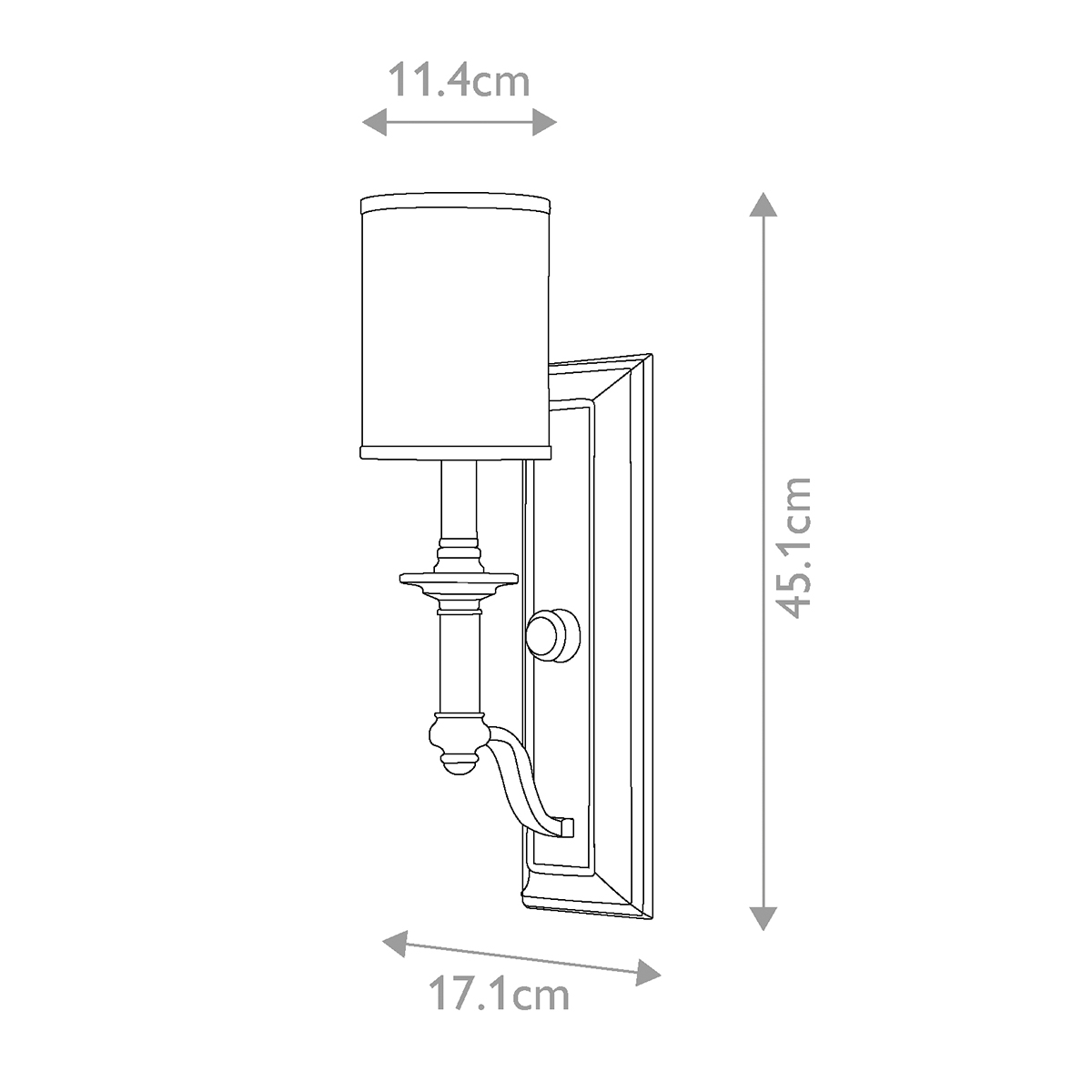 Бра с белым цилиндрическим абажуром в классическом стиле Hinkley в Красноярске