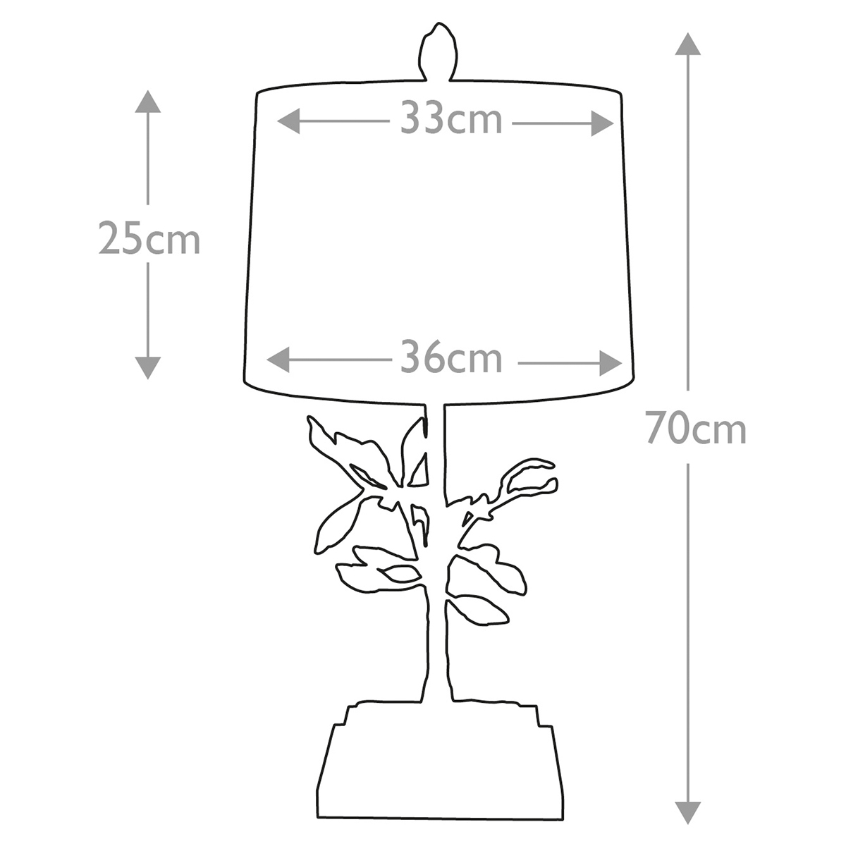 Настольная лампа с кремовым льняным цилиндрическим абажуром и ножкой в форме золотистой ветки Gilded Nola в Красноярске